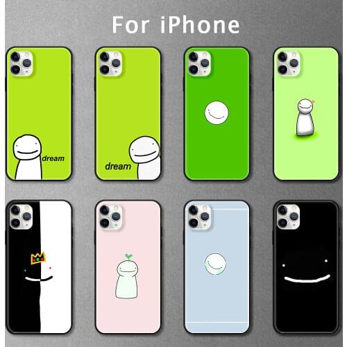 Dream Smp Smile Silicon Case for Apple iPhone 11 12 Pro 7 8 Plus X XS Max XR SE 2020 Back Coque 6 6S+ Funda 11 Phone Cover Shell
