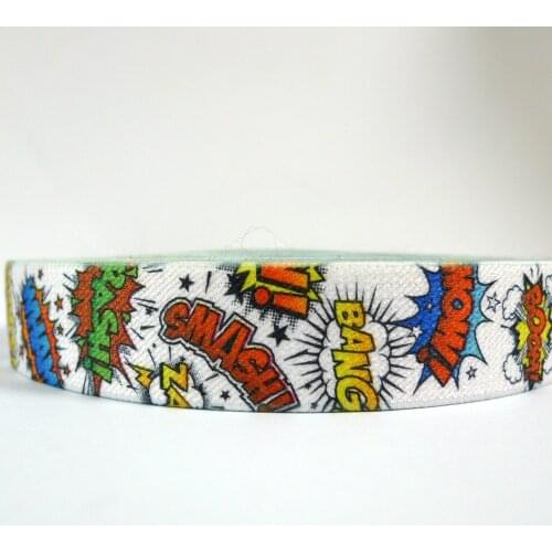 12 Meters 1" 25mm Wide Super Powers Super Heros Suspender Elastic Webbing Great For Suspender Making