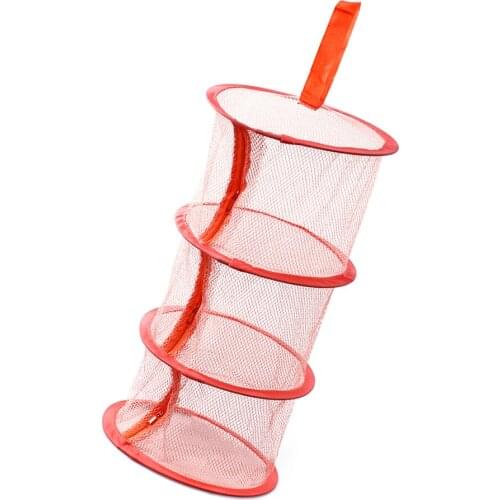 Zipper Bra Drying Basket 3-layer Hanging Net Mesh Storage Basket Bag Hanging Cage Clothes Bra Drying Organizer