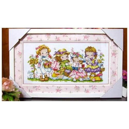 Gold Collection Lovely Counted Cross Stitch Kit Elegant Girls Ladies Women Girl Lady Woman Elegance Beauty SO