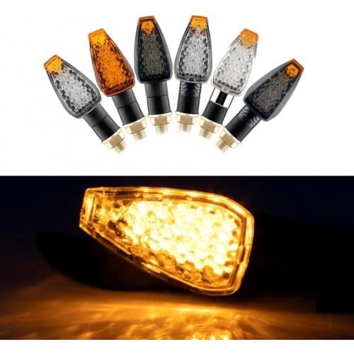 2Pcs Universal Motorcycle LED Turn Signals Indicators Lights Flasher Accessories