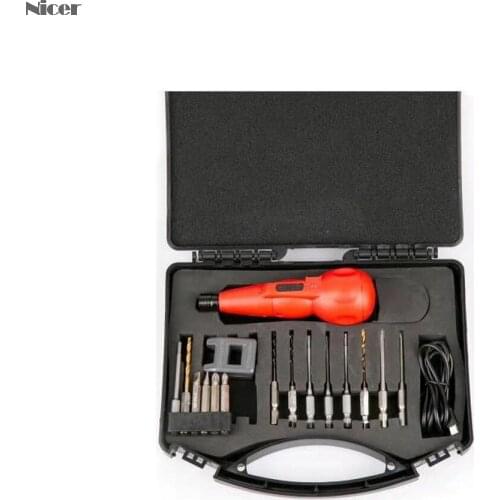 2 In 1 Mini Manual/Electric Screwdriver Set 3.6V Electric Electrical Screw Driver USB Rechargeable Hand Drill Power Tools