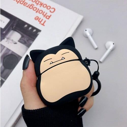 AirPods Pro Silicone Anti-drop Bluetooth Headset Box Cartoon Pokemon Kawaii kabimon Fashion Protective Case Box Gift