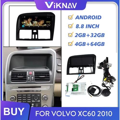 Android auto radio car audio multimedia player for Volvo XC60 2010 car GPS navigation video player right hand drive