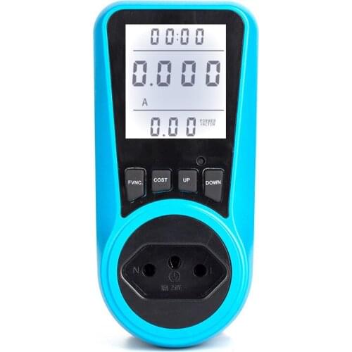 Brazilian Backlight Power Metering Socket Electric Power Monitor Intelligent Billing Socket Electric Meter