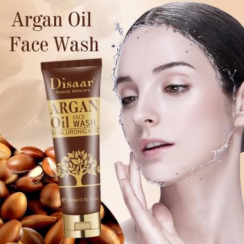 Disaar 100g Argan Oil Face Wash Deep Cleaning Refreshing Brightening Whiten Smooth Moisturizing Soften Skin Care Facial Cleanser