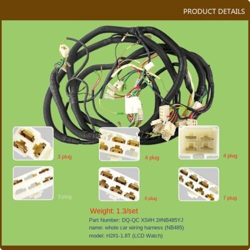 For Forklift Parts and Components Full Vehicle Wiring Harness (NB485) H2 1-1.8T Type QCXS H2 NB485YJ High Quality Accessories
