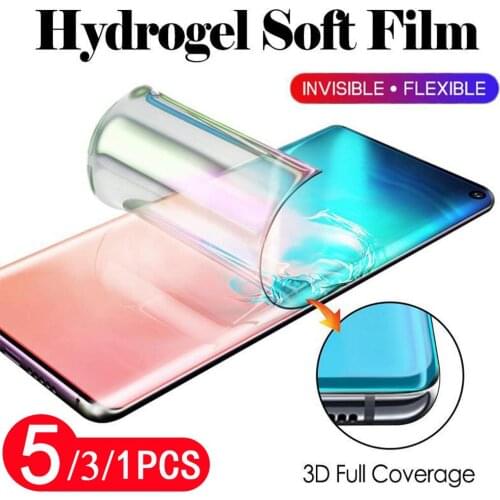 5/3/1Pcs hydrogel soft film for samsung galaxy S20 ultra S10 S10E S9 S8 plus S7 edge lite protective Not Glass screen protector