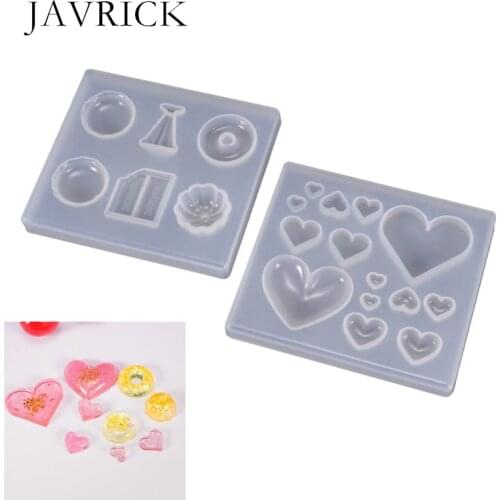 UV Resin Crafts Making DIY Crystal Epoxy Mold Candy Heart-shaped Patch Decoration Silicone Molds Jewelry Making