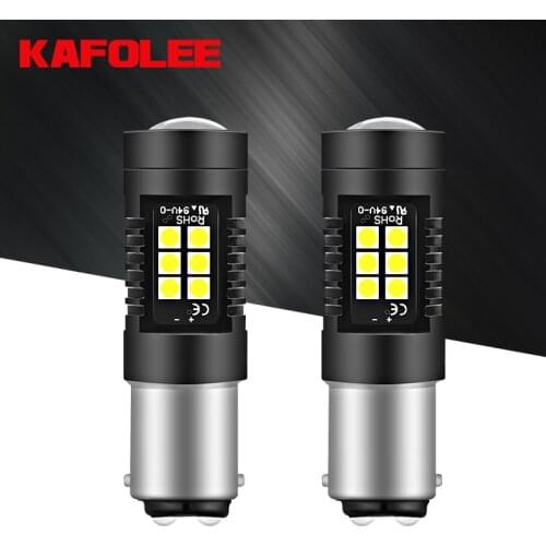 KAFOLEE 3 colors to choose from BAY15D led 1157 P21/5W LED BA15D Red white and yellow Brake Lights 2400LM 3030chip High Power