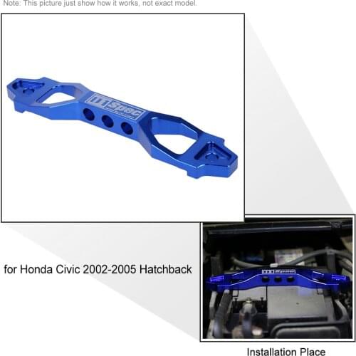 KKMOON Aluminum Alloy Car Battery Battery Fasten Bracket Modification Accessories for Honda Civic 2002-2005 Hatchback