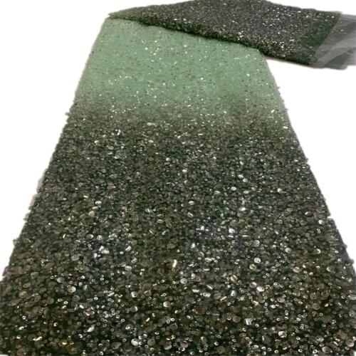 SJ Lace Sequins 2021 African Lace Fabric High Quaity Lace Fabric French Tulle Mesh Lace Fabric for Nigerian Dress Sewing f5-92