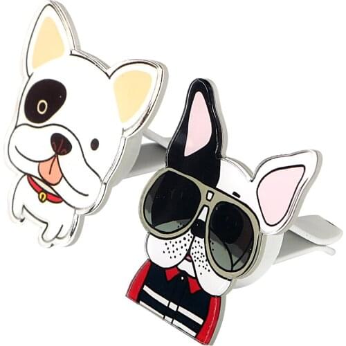 LEEPEE High Quality Auto Decors Air Freshener Car-styling Funny Cute Dogs Shape Car Air Vent Perfume Solid Fragrance
