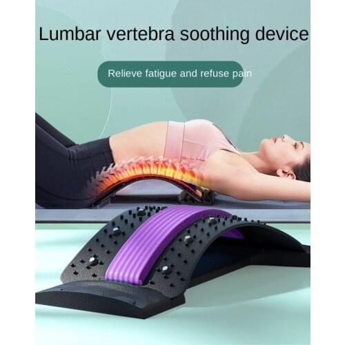 Back Massager Stretcher Equipment Magnetic Therapyu Cervical Pillow Stretch Fitness Relaxation Spine Pain Lumbar Relief Tools