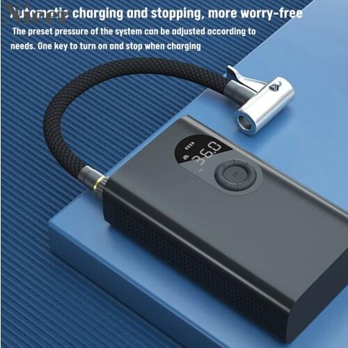 Mini Car Air Compressor Air Pump Tire Inflator Cordless Protable Electric Auto Tyre Pumb High Pressure Tire Air Inflator Pump