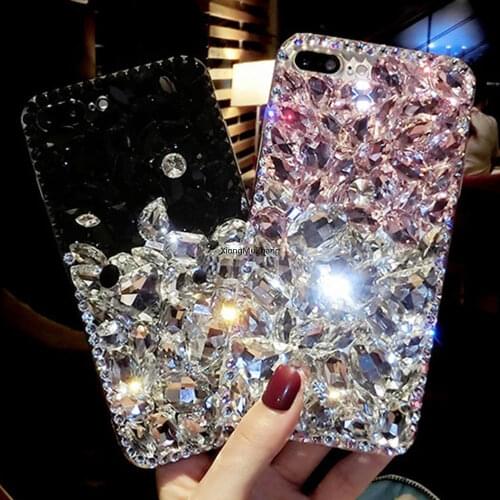 Fashion Crystal Diamond Cover for Vivo Y31 Y51 Y12S Y70S Y73S Y17 Y11 Y30 Y20i V20 X50 X60 Pro S7 5G Bling Rhinestone Pearl Case