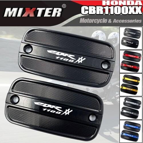 Motorcycle CNC Front Brake Fluid Reservoir Cover Cap Decorative Guard Fits For HONDA CBR1100XX Blackbird 1996-2007 CBR1100 XX