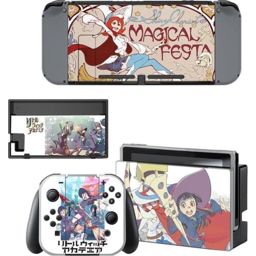 Little Witch Academia Nintendo Switch Skin Sticker NintendoSwitch stickers skins for Nintend Switch Console Joy-Con Controller