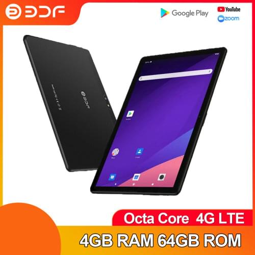 BDF 10 Inch Tablet Android 9.0 Octa Core Phone Call 4G LTE Tablets Pc 2GB RAM 32GB ROM Google Play GPS WiFi Bluetooth FM Tab