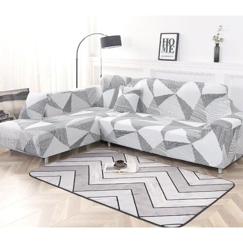 Please Order Sofa Set (2piece) If is L-shaped Corner Chaise Longue Sofa Elastic Couch Cover Stretch Sofa Covers for Living Room