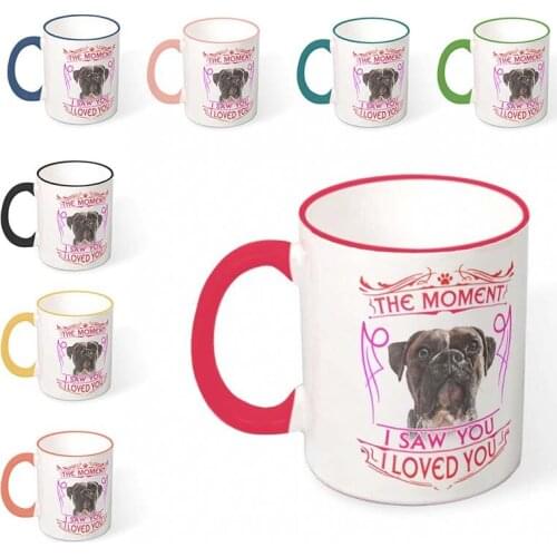 Personalized Ceramic Mug Creative Pet Dog Prints Mug Lovely Drink Water Cup Breakfast Milk Cup Women Men Custom Exclusive Mugs