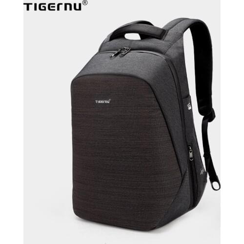 Tigernu Anti theft Casual Multi USB Charging Men 15.6 inch Laptop Backpacks For Teenagers Fashion Male Travel Schoolbag Backpack