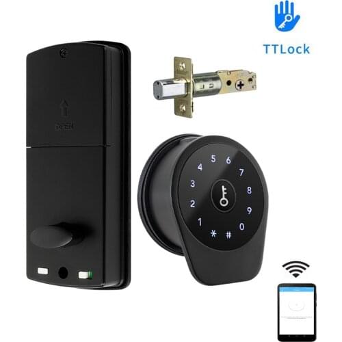 TTLock APP Smart Bluetooth Remote Control Fingerprint Biometrics Password Card Code US Deadbolt Automatic Lock