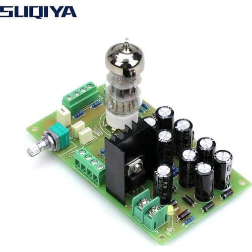 SUQIYA-Free post 6N3 tube buffer preamp amplifier pcb diy kit finished board AC12V hifi tube amplifier
