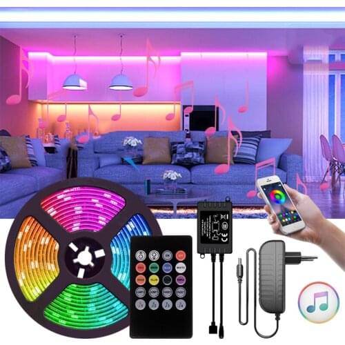 Smart Led Strip Bluetooth Luces Led Light For bedroom Outdoor Waterproof Neon Decoration Christmas Light fita Led rgb 5050