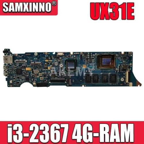 UX31E Motherboard 4GB RAM i3-2367 RAM For ASUS UX31E laptop Motherboard UX31E Mainboard UX31E Motherboard test 100% ok