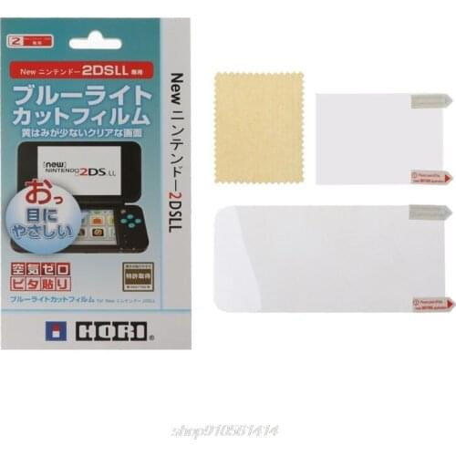 2in1 Top Bottom Ultra Clear Protective Film Surface Guard Cover for nintendo New 2DS XL 2DS LL Screen Protector M06 21 Dropship