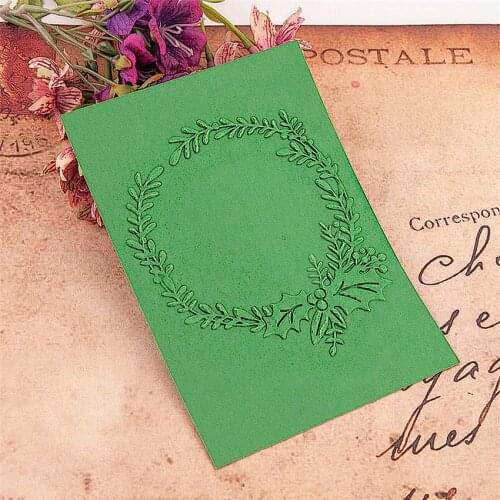10.5x14.5cm Grass ring Embossing folders Plastic bump Scrapbooking DIY Template Fondant indentation Cake Photo Album Card Make