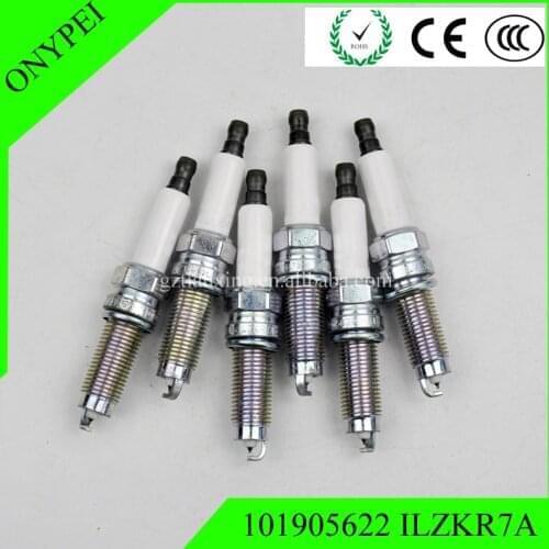 4-6PCS Iridium Spark Plug ILZKR7A For A UDI Q7 Porsche Cayenne 3.6L iridium platinum ILZKR7A 10190 5622 101905622 Auto Part