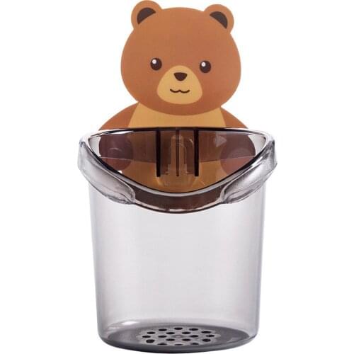 Bathroom Accessories Set Toothbrush Holder Toothpaste Storage Rack Wall Mount Toothbrush Cup Rack Toothbrush Stand For Child