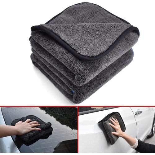 Car Styling Wool Soft Microfiber Towels Cleaning Cloth Door Window Motorcycle Washer Thick Strong Water Absorption Care Products