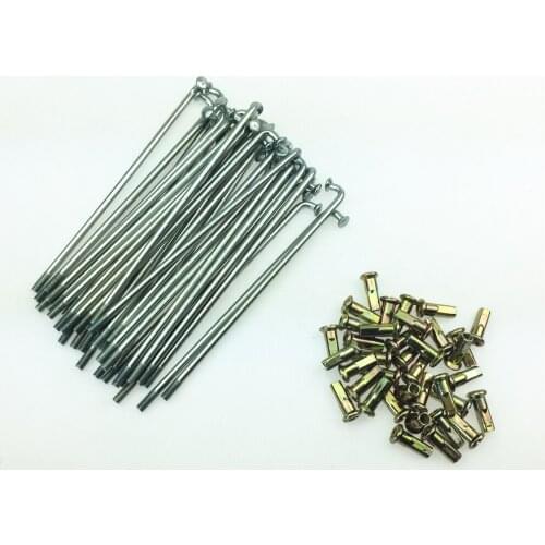 For Jialing ZS125GY off-road motorcycle tire accessories Right angle wire spokes steel wire rods 138MM 4.0 rough 36pcs