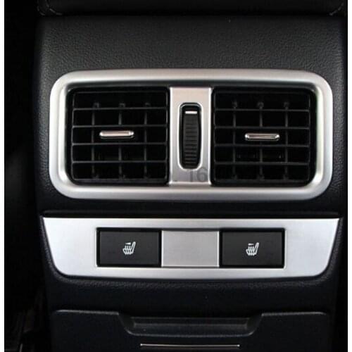 For Subaru Outback 2015 2016 ABS Chrome Front Air Vent Outlet Cover Trim Frame Armrest Box Vent Car Accessories Styling