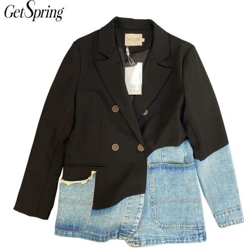 Женские джинсовые пиджаки Getspring China At AliExpress