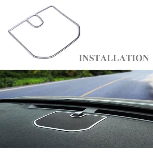 JEAZEA Chrome ABS Front Dashboard Stereo Speaker Decorative Frame Cover Trim For LandRover Discovery Sport 2015 16 17 18 19