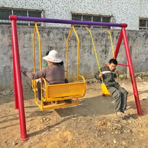 Outdoor baby swing chair playground childrens plastic slide garden toys seat kids monkey bars set children child swing nest Q38