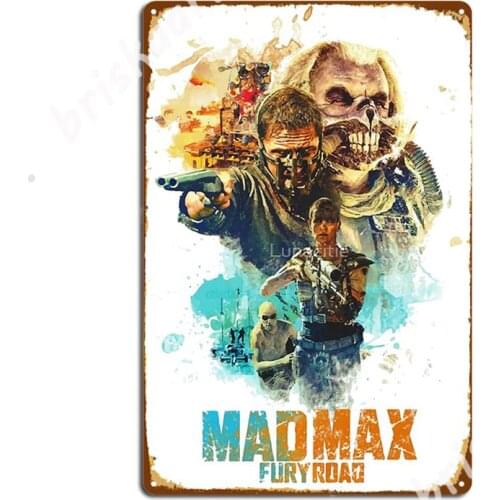 Mad Max - Fury Road Metal Signs Retro Cinema Kitchen Mural Painting Party Tin sign Posters