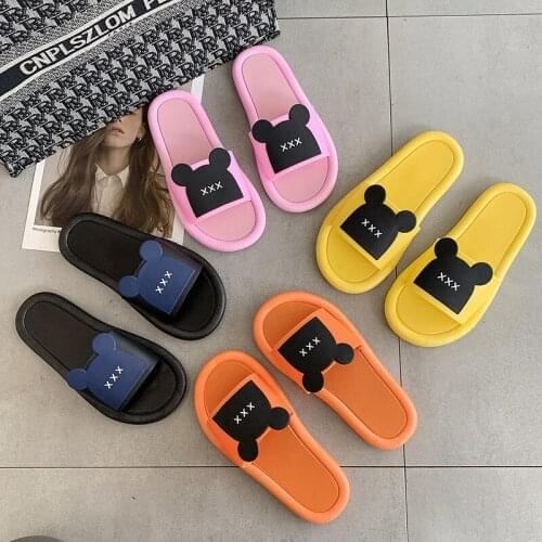 Fashion Bear Slippers Women Beach Bath Shoes Womens Shoes Quick-Drying Slippers Women Slippers House Shoes Cute Slippers