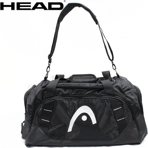 New Head tennis bag basketball bag Body-building clothes bag Black color with shoes bag for 1-2 rackets