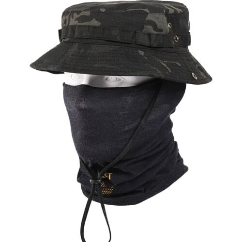 Multicam Boonie Hat Military Camouflage Bucket Hats Army Hunting Outdoor Hiking Fishing UV Protection Fisherman Cap Tactical Men