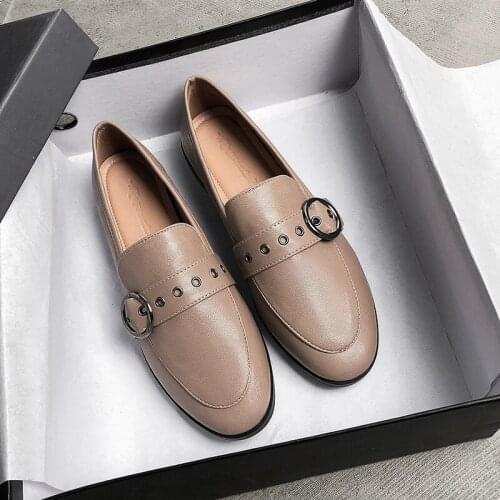 Luxury Designer New arrival Spring and Autumn womens Fashion Flat black Casual Party Shoes Ladies Office Shoes Slip-on Loafers