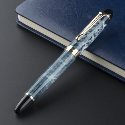 Jinhao X450 Classics Thick Body 1.0 mm Bend Nib Calligraphy Pen High Quality Metal Fountain Pen Luxury Ink Gift Pens for Writing