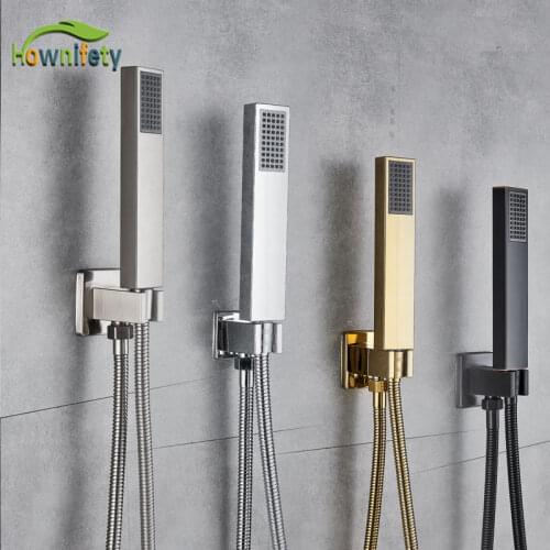 ABS Plastic Hand Sower Wall Mounted Bahtroom handheld+holder+150 cm hose shower accessories