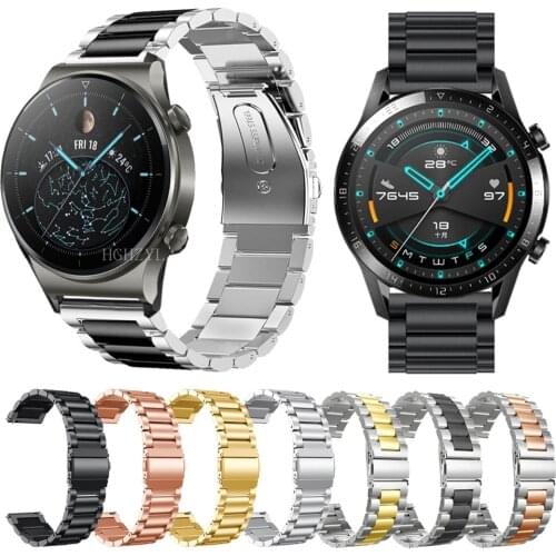Replacement Bracelet Stainless Steel Strap For Huawei Watch GT2 Pro 46MM/2e/ honor magic 2 46mm GS Pro Smart Watch Bands Correa