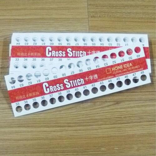 10 pcs 33~64 holes thread pad paper floss organizer plate sheet for cross x stitching sewing DIY tool craft needlework set plus