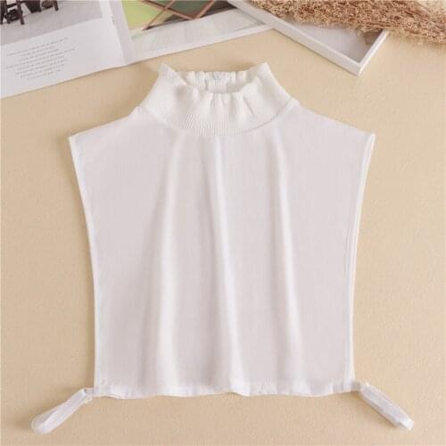 Vintage Stand Fake Collar Detachable Choker Necklace Shirt False Collar Lapel Blouse Shirt Sweater Female Clothes Accessories